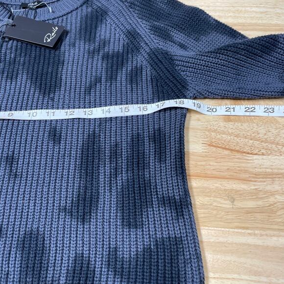 Rails NWT Venus Sweater Iron Black Tie Dye Size M Heavy Rib Knit Cashmere Blend - Picture 6 of 11